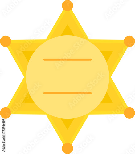 Sheriff star badge