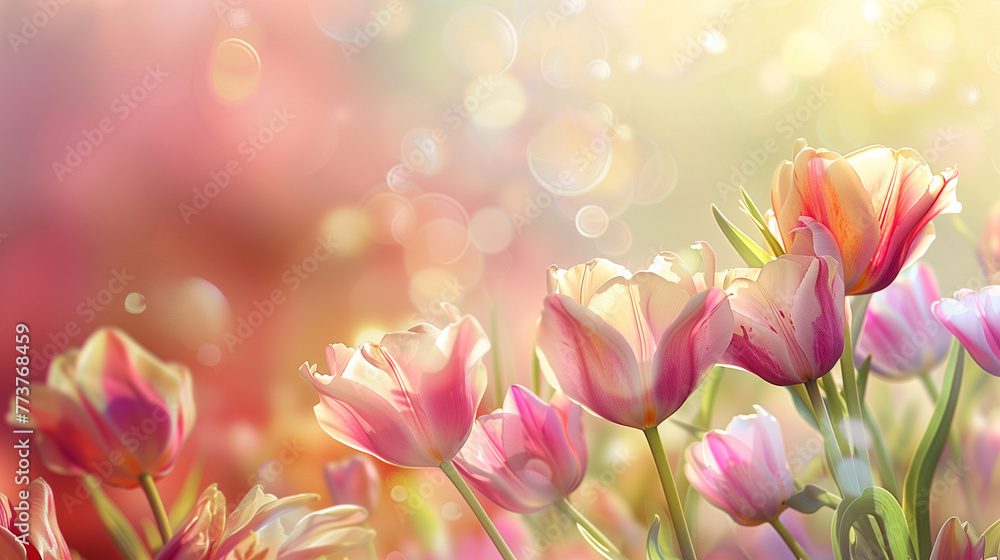 Nature background with tulip Nature background with tulip