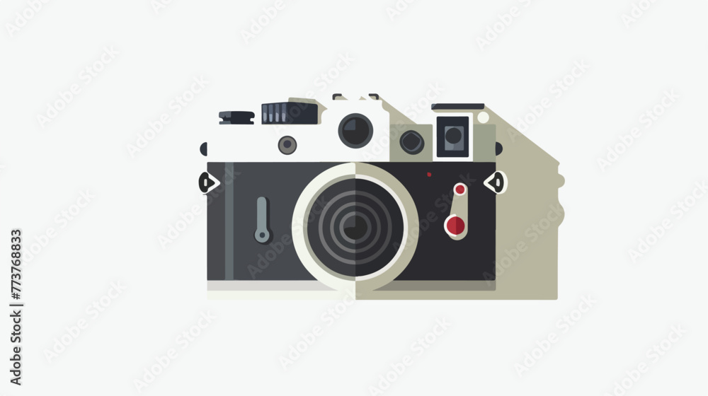 Camera icon design vector flat vector isolated on white
