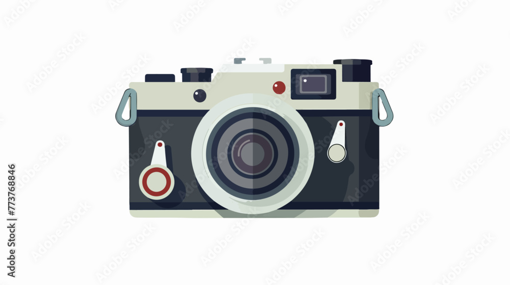 Camera icon design vector flat vector isolated on white