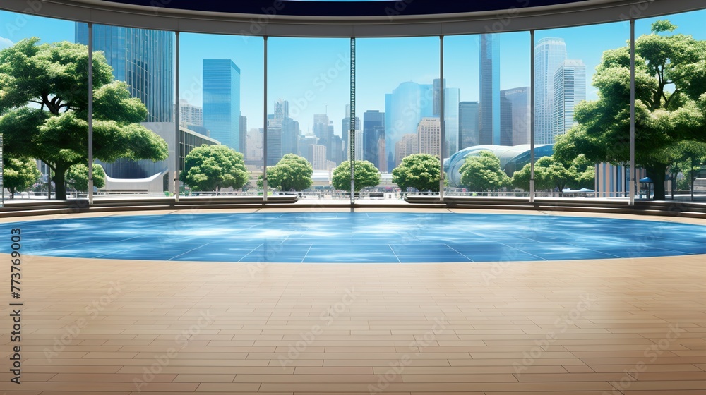 swimming pool in hotel  high definition(hd) photographic creative image