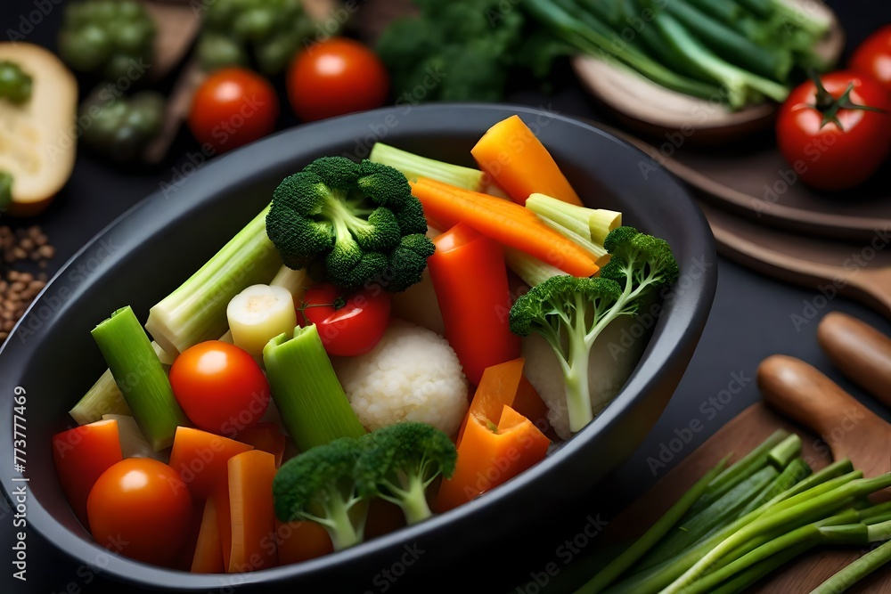 steamed vegetables in a bowl steamed vegetables in a bowl