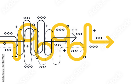 Abstract arrow direction. Technology background. High speed. Hi-tech