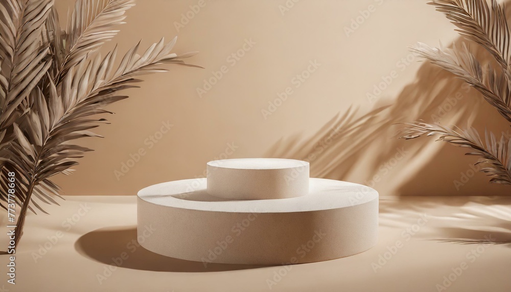 Cosmetic Showcase: Abstract Cylinder Scene for Product Display Cosmetic Showcase: Abstract Cylinder Scene for Product Display