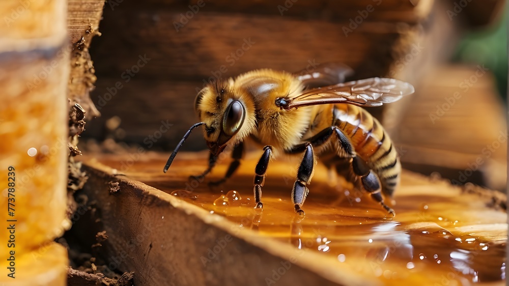 CloseUp Views of Bee Wings and Stingers, CloseUp Shots of Bumblebees