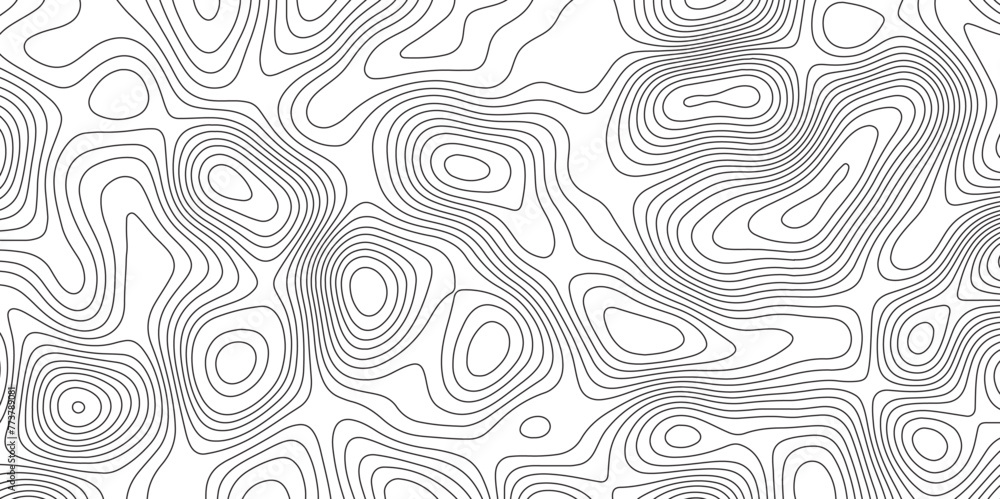 Black and white abstract background vector, Abstract topographic contours map background. Topographic map and landscape terrain texture grid. Salmon fillet texture, fish pattern. - obrazy, fototapety, plakaty 