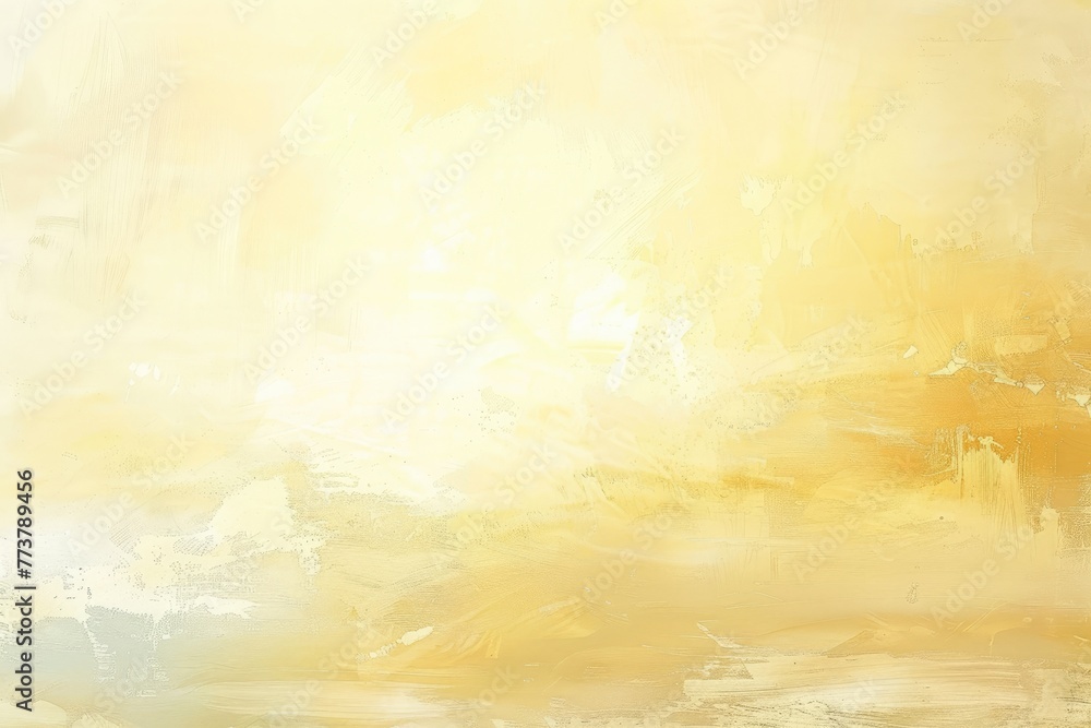 A soft pastel yellow background with a light