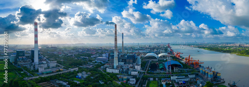 Photography Aerial Photography of Scenery in Wujing Industrial Zone, Minhang District, Shang
