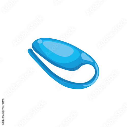 Vibrating egg on white background