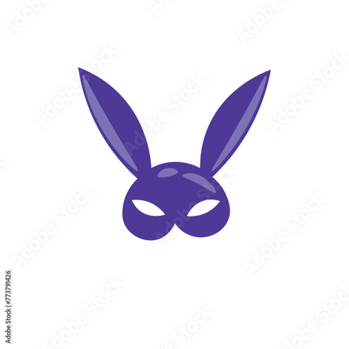 BDSM mask on white background