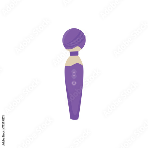 Clitoral vibrator on white background
