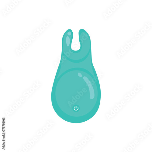 Clitoral vibrator on white background