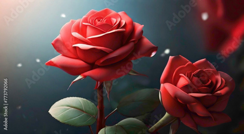 A Captivating Array of Rose Flowers in Various Soft and Romantic Light color  rose in pink red blue purple yellow green  with water drops lying on the sepals of the flowers 