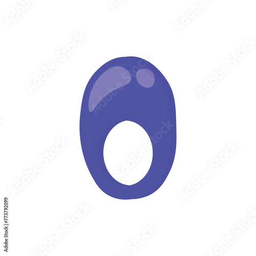 Erection ring on white background