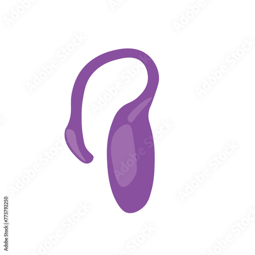 Vibrating egg on white background