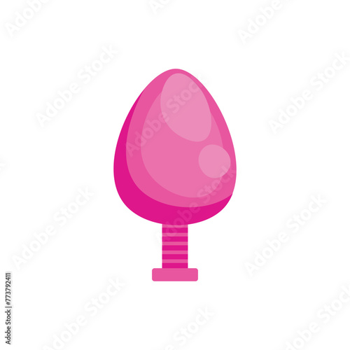 Anal plug on white background