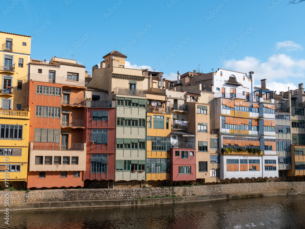 Girona City Center, Catalonia, Spain on a sunny afternoon 2 Girona City Center, Catalonia, Spain on a sunny afternoon 2
