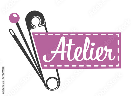 Safety Pin Sign Atelier Logo