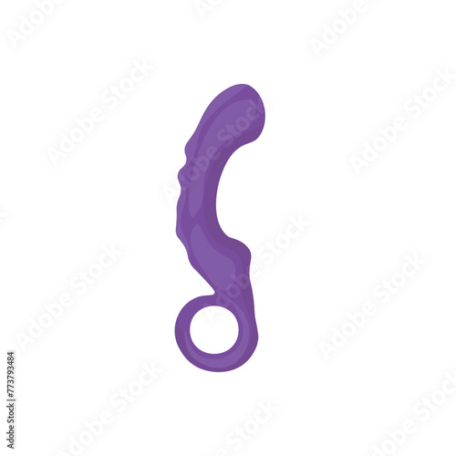 Vaginal sex toy on white background