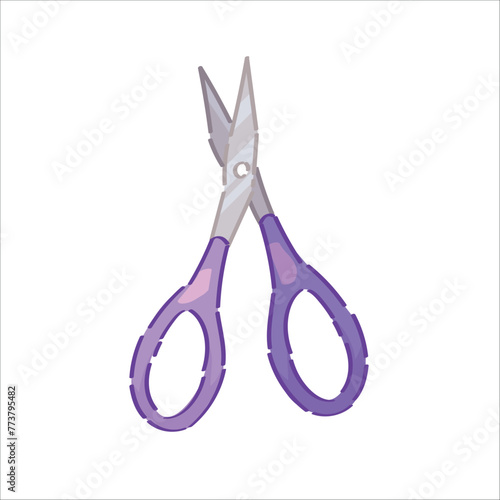 Manicure scissors on white ...