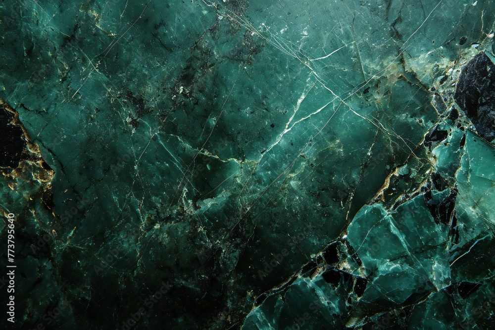 Green marble texture abstract background pattern with high resolution, top view