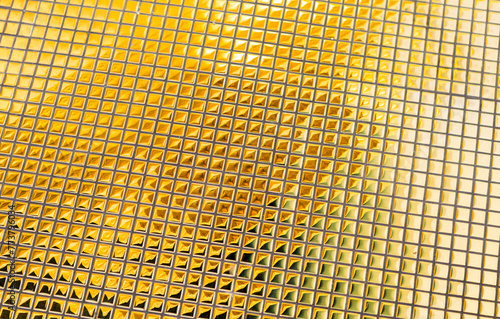Abstract gold mosaic background, shiny yellow mosaic pattern background