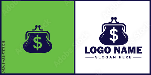 money bag logo icon vector for business brand app icon dollar Sack cash bank financial logo template