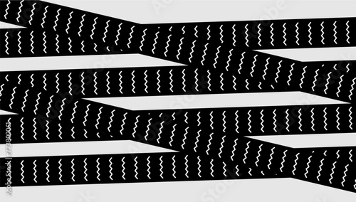 road tracks with texture. patterned black line