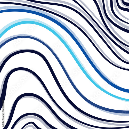 Wavy texture with blue lines and wth shadows.