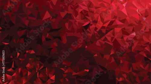 Dark Red vector triangle mosaic background