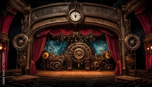 Awe Inspiring Steampunk Inspired Theater With Orn