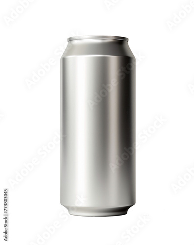 Obraz na płótnie aluminum can mockup, white background, no text or logo on the can w salonie