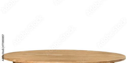 Wooden table top isolated  over  transparent background png illustration