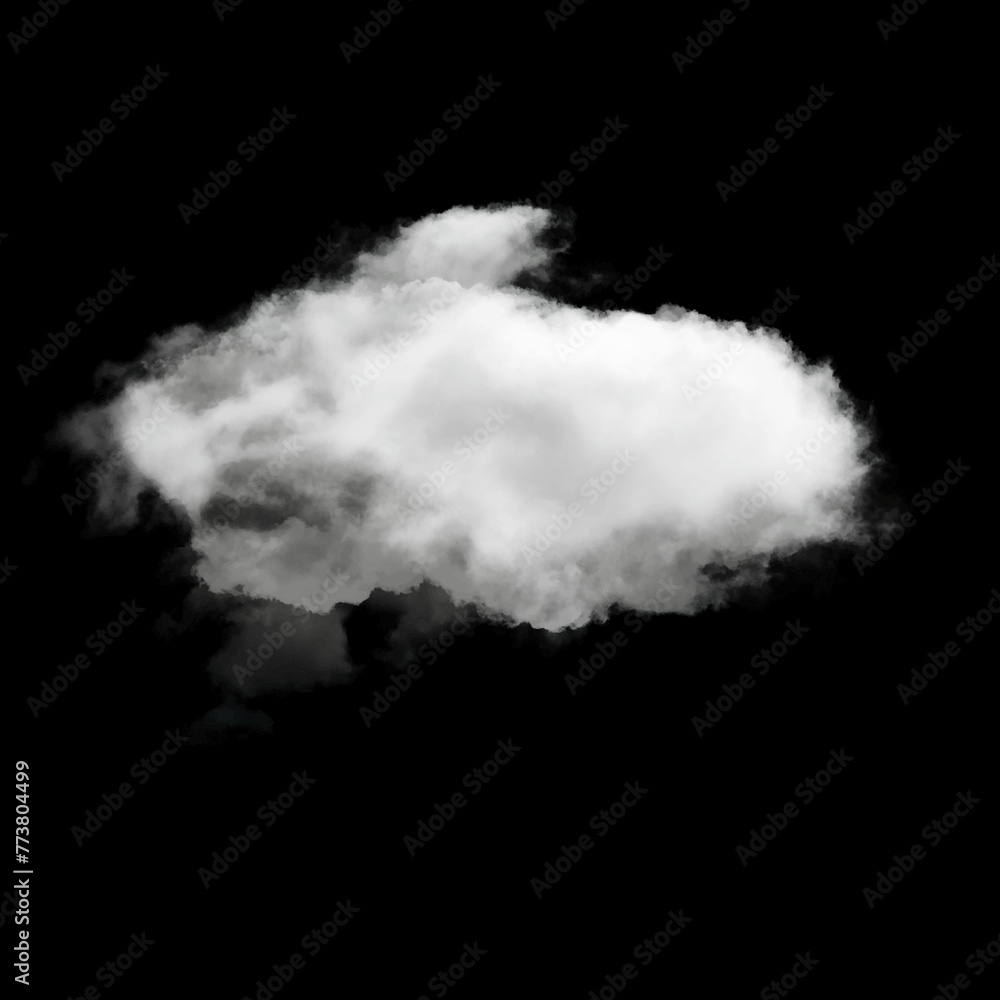 Single white cloud shape isolated over solid background. Cumulus cloud Single white cloud shape isolated over solid background. Cumulus cloud