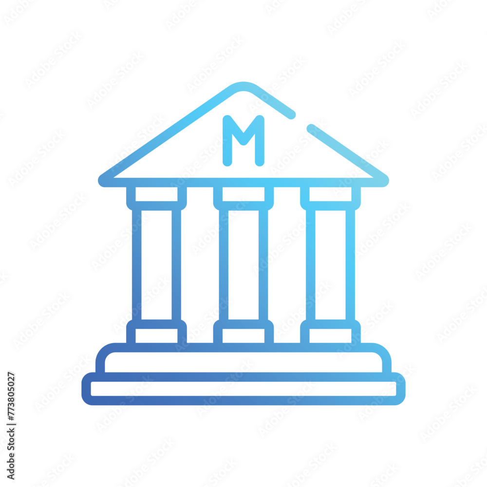 Museum icon design Museum icon design