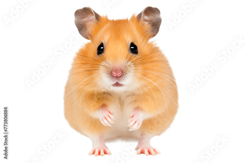 Hamster isolated on transparent background. photo