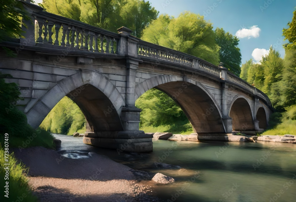 Fototapeta premium bridge over the river
