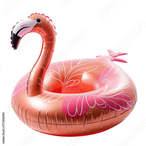 pool flamingo floater isolated on transparent background photo