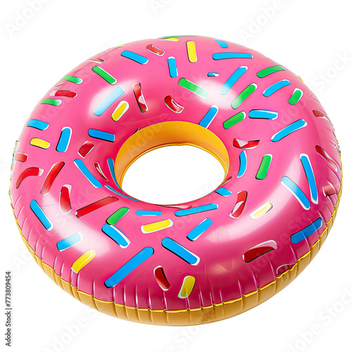 pool floater donut style isolated on transparent background...
