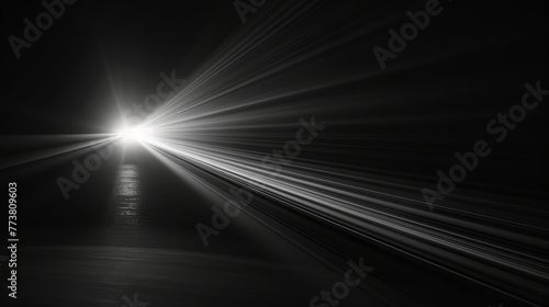 A pure black background with a beam of light shining in the middle