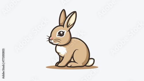 rabbit logo design template inspiration vector illustr © RedFish