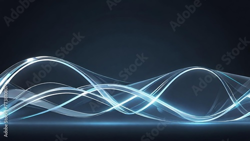 dynamic abstract designs with flowing lines and curves illuminated to create a sense of energy and movement