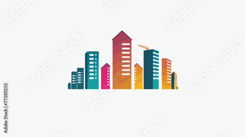 Real estate logo building Construction Architecture vector