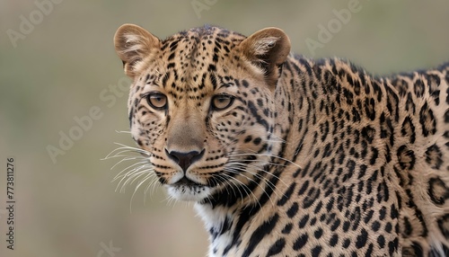 A Leopard With Its Distinctive Rosette Markings