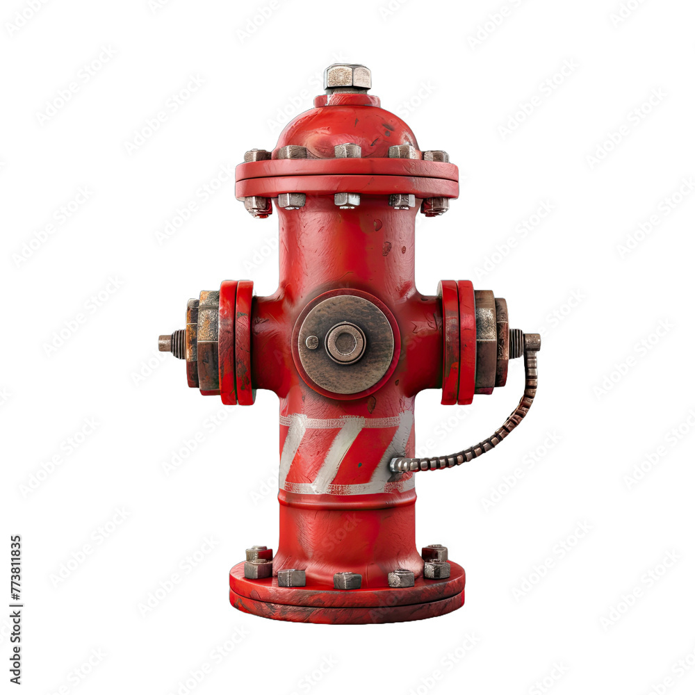 Red fire hydrant object isolated on transparent background. Red fire hydrant object isolated on transparent background.