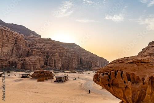 Sunrise in AlUla, Saudi Arabia.
