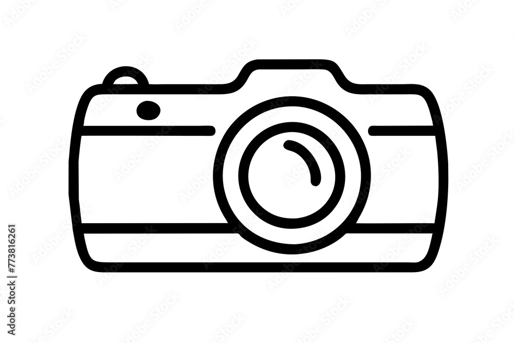 draw photo camera icon vector outline draw photo camera icon vector outline