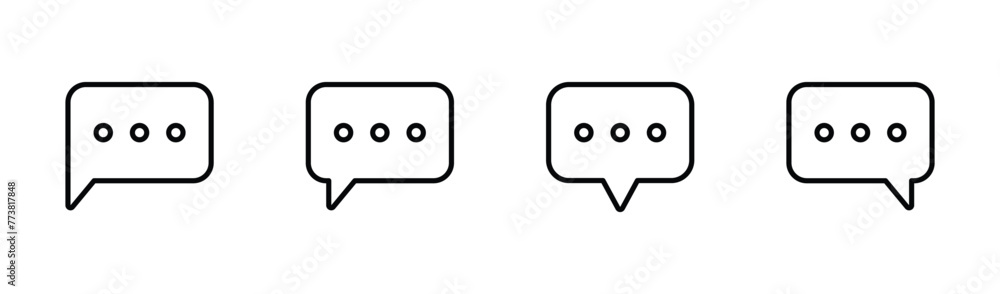 Speech bubble icon. chat symbol vector Speech bubble icon. chat symbol vector