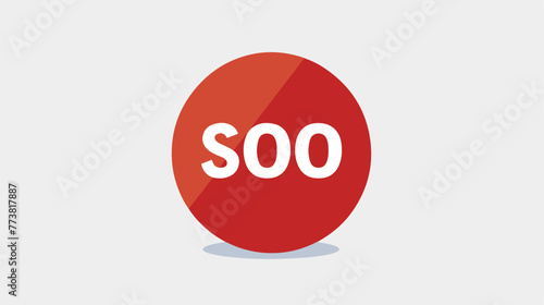 stop icon symbol vector on white background flat vector