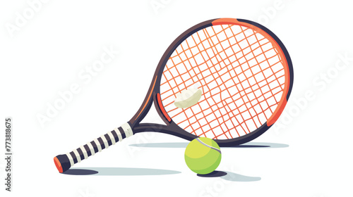 tennis  flat vector isolated on white background 